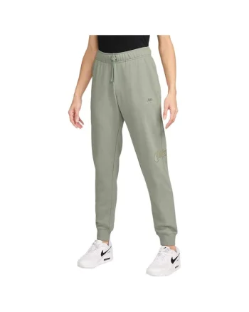 Pantaloni sport dama FV8062,  Bumbac/Poliester, Verde