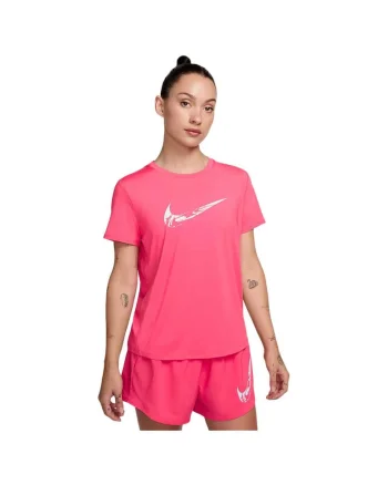 Tricou sport dama  One, maneca scurta, roz, bumbac