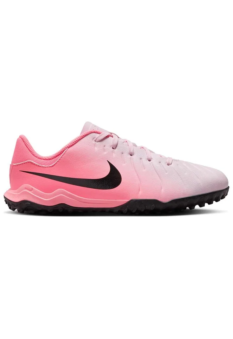 Ghete fotbal copii  Tiempo Legend 10 Academy, piele, confortabil, pentru teren sintetic, roz
