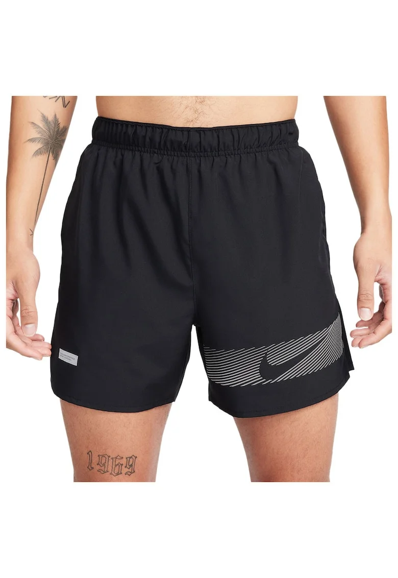 Pantaloni scurti sport  Challenger, poliester, negru,