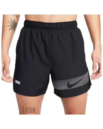 Pantaloni scurti sport  Challenger, poliester, negru,