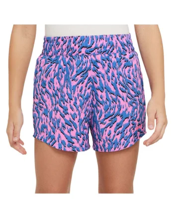 Pantaloni sport copii,  G NK Dri-FIT One Woven, talie inalta, poliester, multicolor