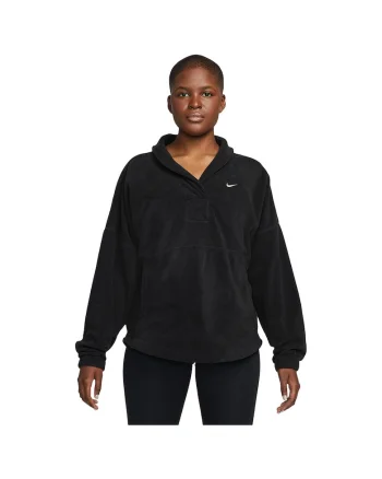 Hanorac sport dama  Therma-FIT One, fleece, poliester, negru,
