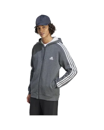 Hanorac sport,  casual, gri, bumbac si fleece,
