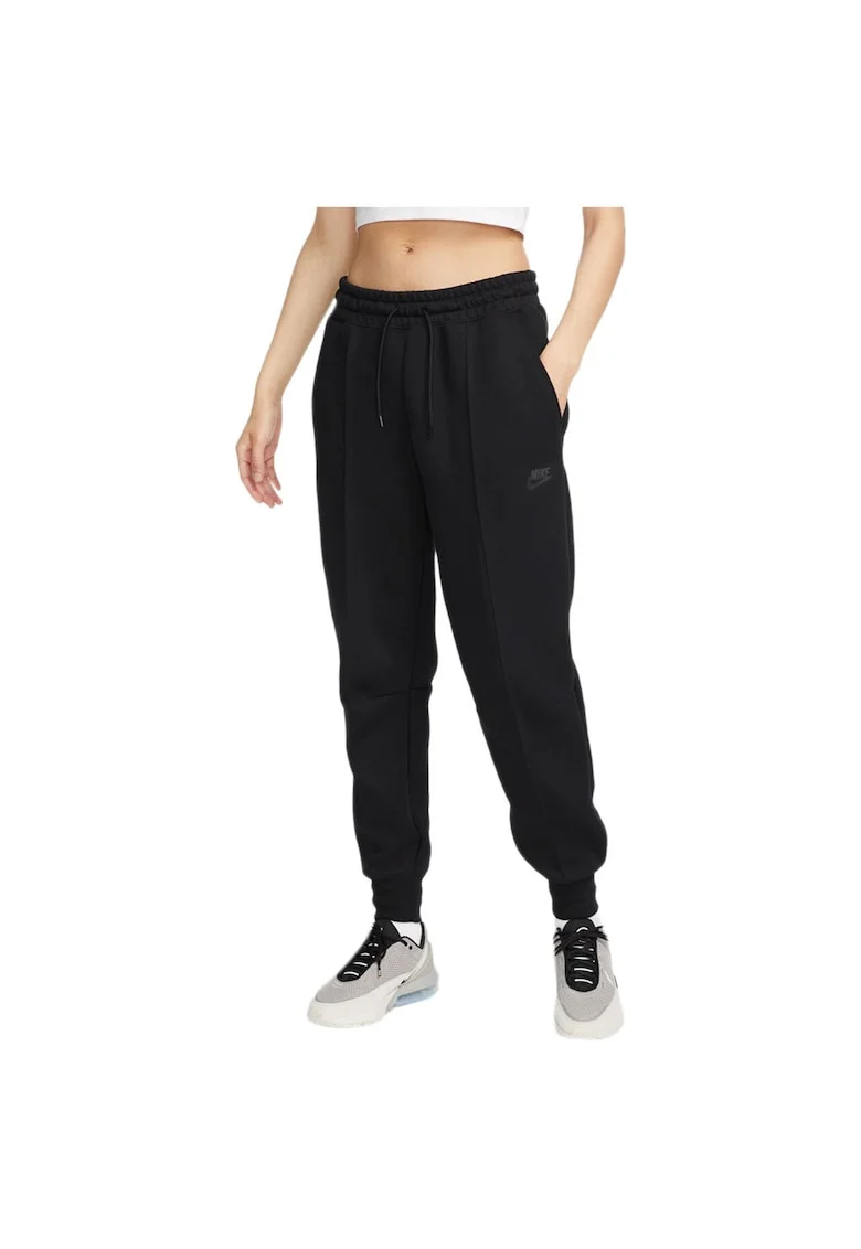 Pantaloni sport dama FB8330,  Bumbac/Poliester, Negru