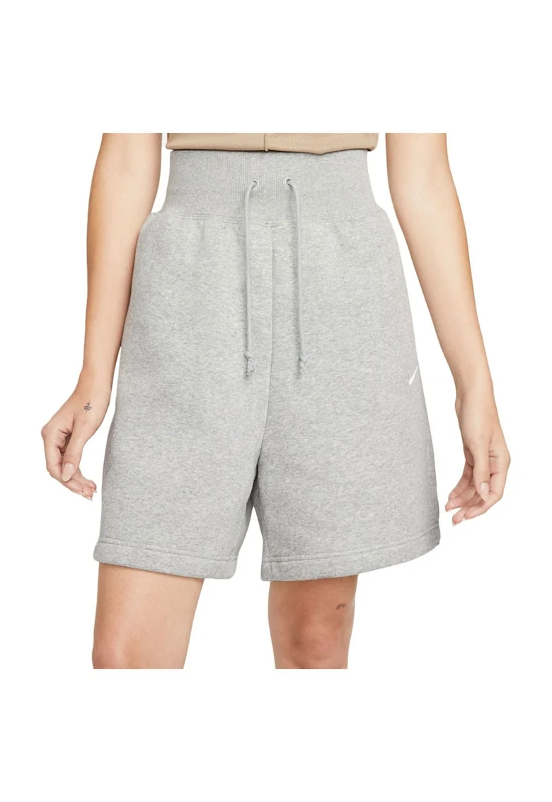 Pantaloni sport scurti dama DQ5717,  Bumbac, Gri
