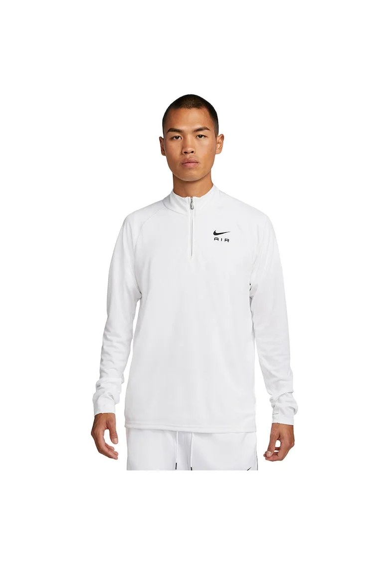 Bluza sport  Air, slim fit, alb, poliester,