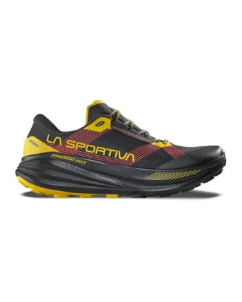 Pantofi low-cut Prodigio Max pentru alergare, Negru/Galben sofran/Rosu inchis