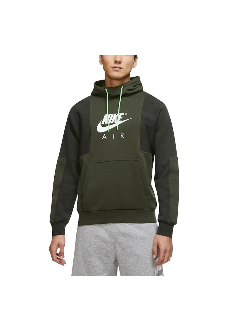 Hanorac sport barbati DD6383,  Fleece, Verde