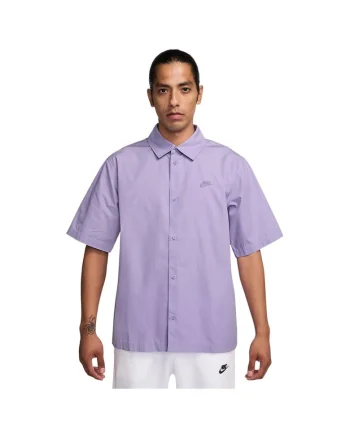 Camasa  Club cu maneca scurta, bumbac moale, confortabil, mov