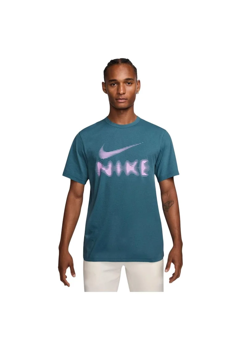 Tricou sport  Hyverse Dri-FIT, albastru, poliester, croiala clasica, Albastru