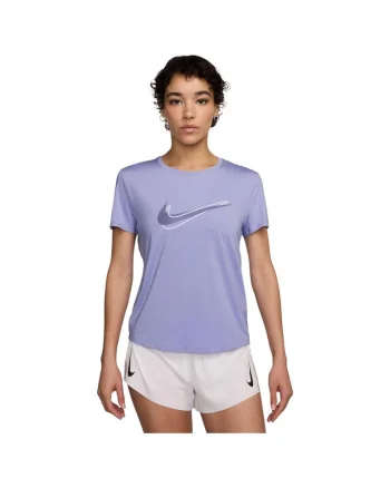 Tricou sport  One Swoosh, material usor, uscare rapida, mov, poliester