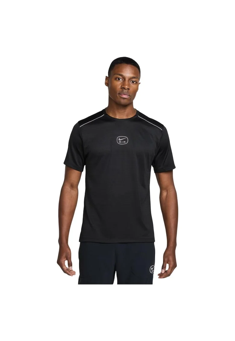 Tricou sport barbatesc  croiala lejera, negru, poliester