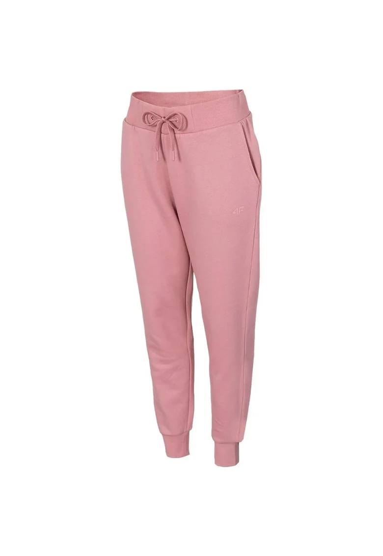 Pantaloni sport dama,  Bumbac, Roz