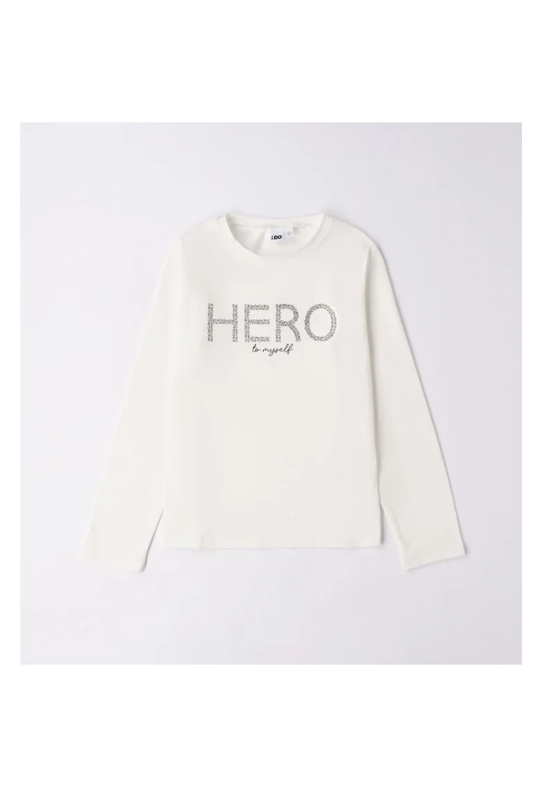 Bluza cu imprimeu pentru fete, 4.7856, Alb