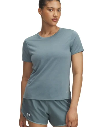 Tricou pentru alergare Launch, Albastru prafuit