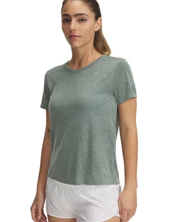 Tricou cu model camuflaj pentru alergare Launch, Gri deschis
