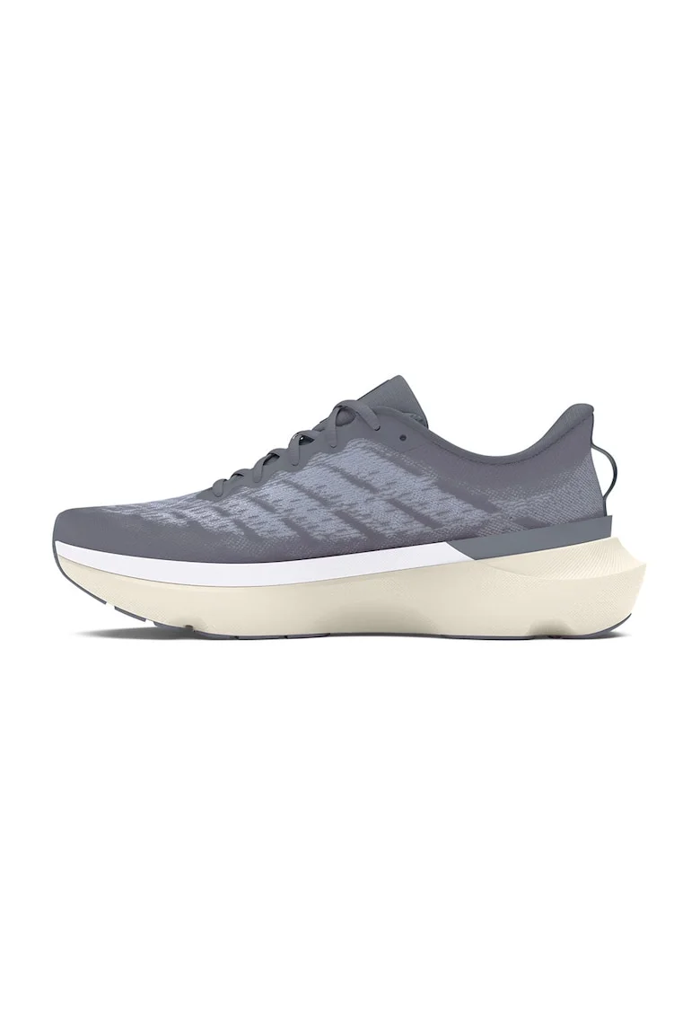 Pantofi Infinity 6 din material textil pentru alergare, Alb murdar/Gri inchis