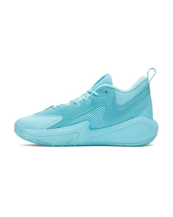 Pantofi mid-cut Curry 3Z 25 pentru baschet, Albastru pastel