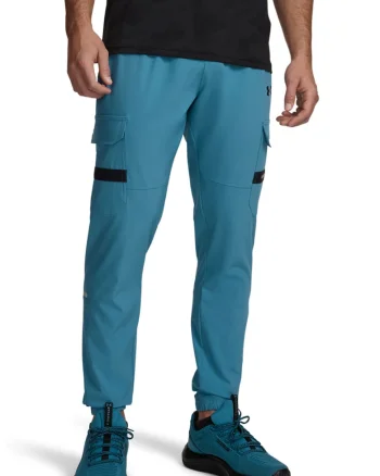 Pantaloni lejeri cu buzunare cu clapa Tech Utility, Albastru inchis