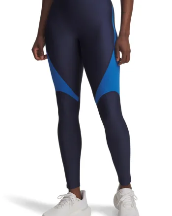 Colanti cu talie inalta pentru fitness, Albastru pastel/Albastru inchis