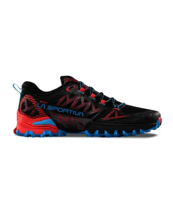Pantofi Bushido III GTX cu logo pentru alergare trail, Albastru pastel/Portocaliu mandarina/Gri antracit