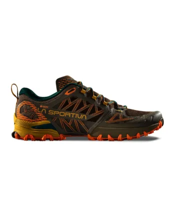 Pantofi Bushido III GTX cu garnituri contrastante pentru alergare, Galben sofran/Portocaliu mandarina/Bej inchis