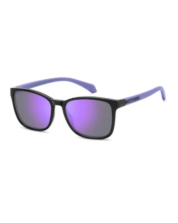Ochelari de soare patrati polarizati, Negru/Violet