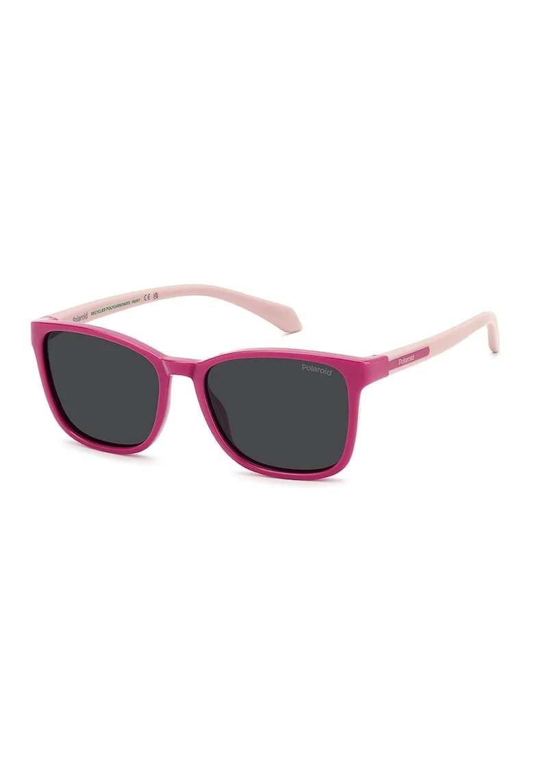 Ochelari de soare patrati polarizati, Fucsia/Roz somon