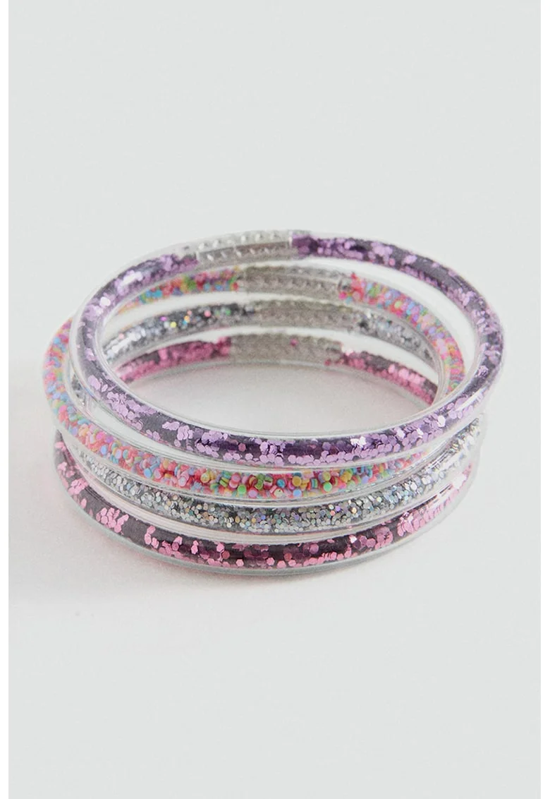 Set de bratara stralucitoare - 4 piese, Multicolor