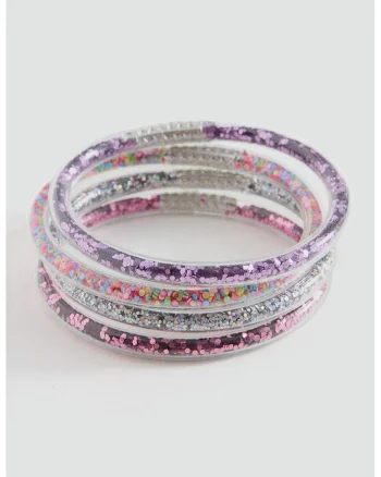 Set de bratara stralucitoare - 4 piese, Multicolor