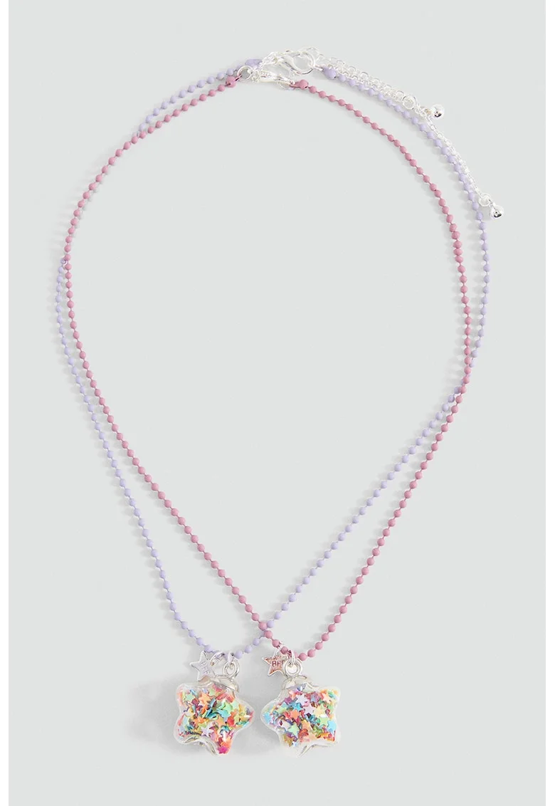 Set de coliere cu pandantiv cu stea, Multicolor