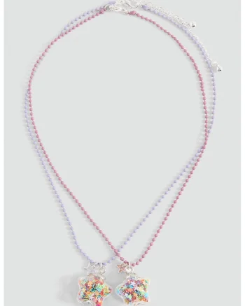 Set de coliere cu pandantiv cu stea, Multicolor