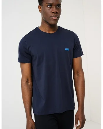 Tricou regular fit de casa cu logo, Albastru ultramarin