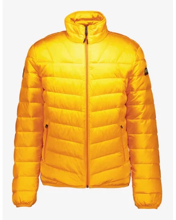 Geaca scurta regular fit cu aspect matlasat, Portocaliu
