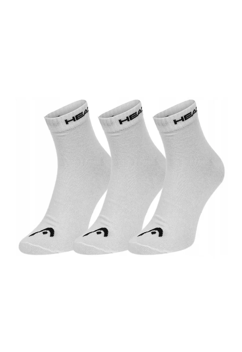 Set 3 Perechi Sosete  Elements Quarter 701229010-002, Barbati, Alb