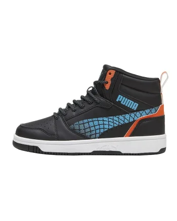 Pantofi Sport  Rebound V6 Mid JR 397945-02, Baieti, Negru