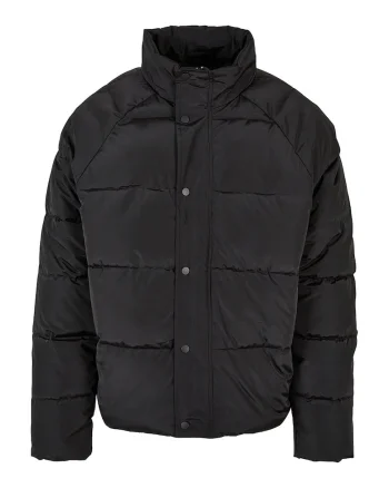 Geaca matlasata cu maneci raglan, Negru
