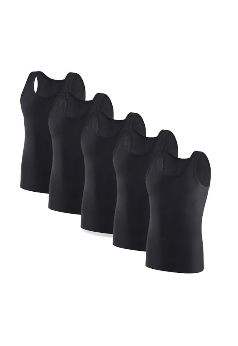 Set 5 buc maiou barbati MB00PEC,, Negru