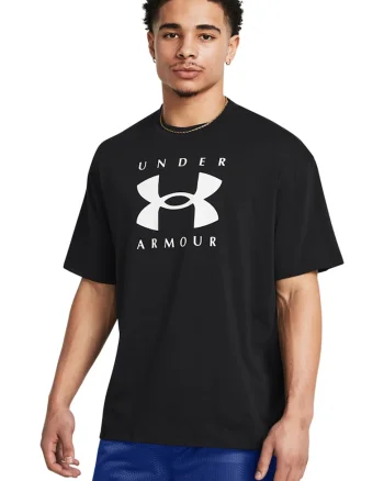 Tricou supradimensionat Heavyweight, Alb/Negru