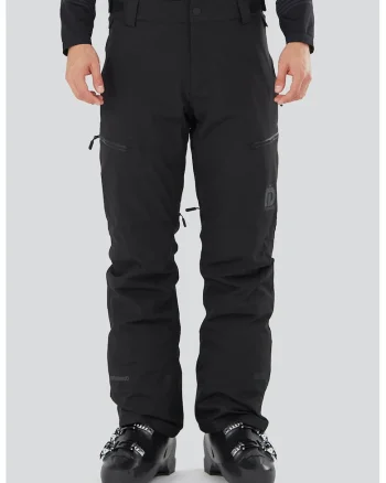 Pantaloni cu bretele pentru ski Teak, Negru