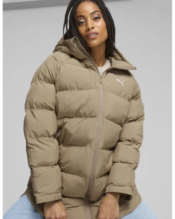 Geaca parka lejera cu gluga MONO, Bej