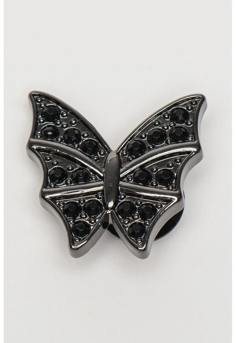 Talisman Jibbitz, Negru/Argintiu inchis