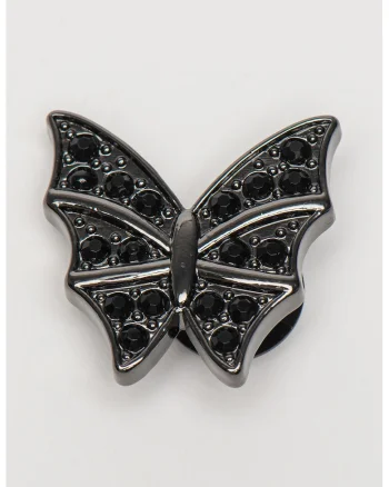 Talisman Jibbitz, Negru/Argintiu inchis