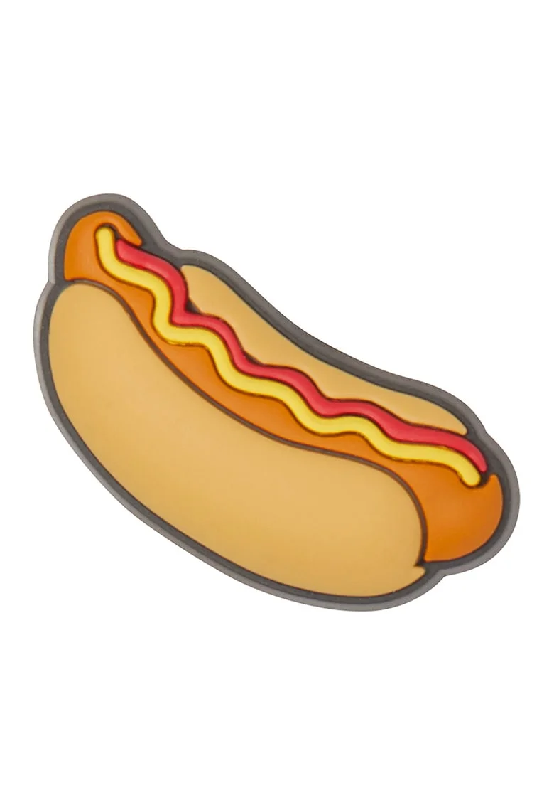 Talisman in forma de hot dog pentru saboti, Maro/Galben