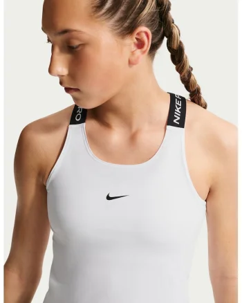 Top slim fit pentru fitness Dri-FIT, Alb/Negru