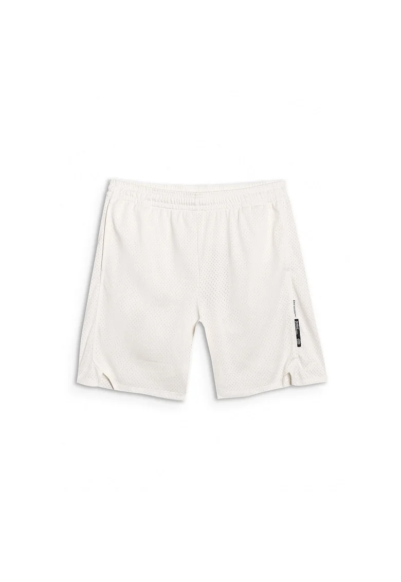 Pantaloni scurti de baschet  oversize, alb, cu uscare rapida