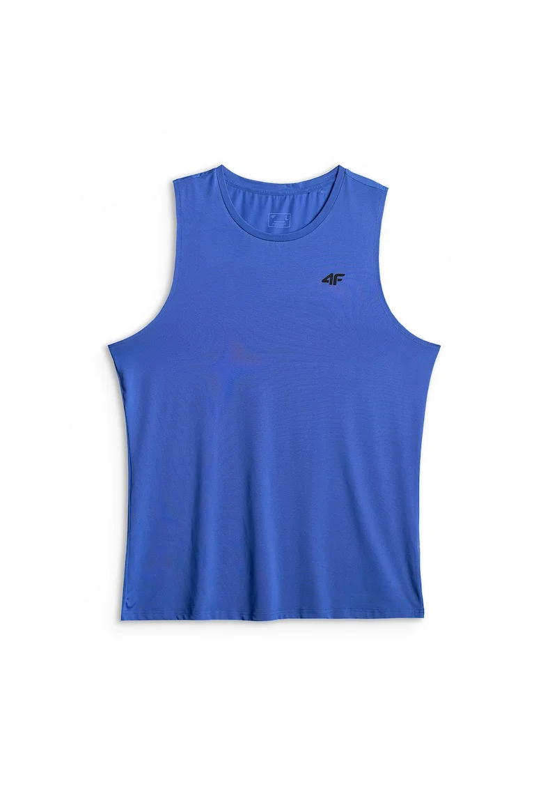 Tricou de antrenament pentru barbati, croiala regulara, cu uscare rapida – albastru, Albastru cobalt