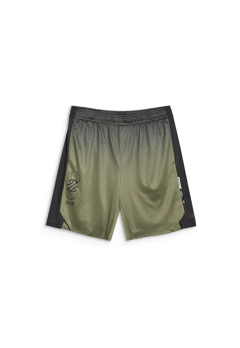 Pantaloni scurti de baschet croiala oversize, kaki