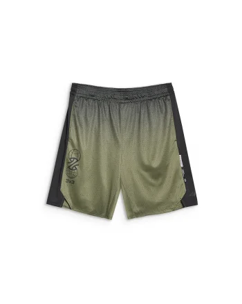 Pantaloni scurti de baschet croiala oversize, kaki